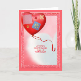 TLC-hartballon voor moeder Bedankkaart