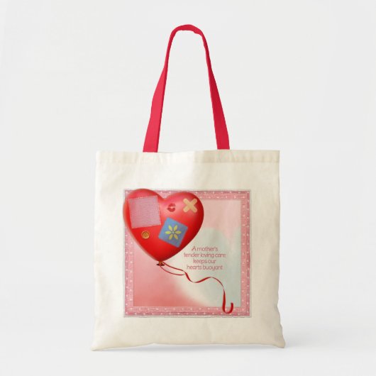 TLC-hartballon voor moeder Tote Bag (Voorkant)