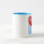 TLC-hartballon voor moeder Tweekleurige Koffiemok (Center)