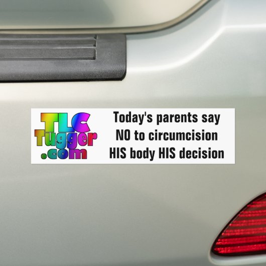 TLC Tugger - De ouders van vandaag zeggen NEE tege Bumpersticker (Op auto)