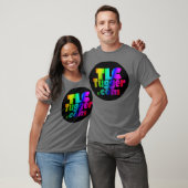 TLC Tugger Logo - regenboog in zwarte ovaal T-shirt (Unisex)