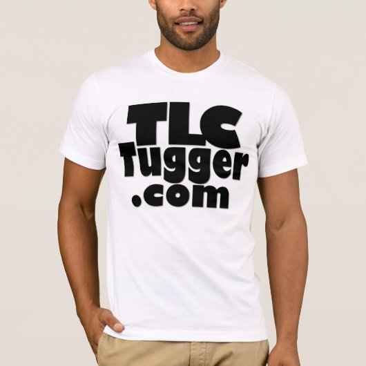 TLC Tugger Logo - zwart met kleurenrug T-shirt (Voorkant)