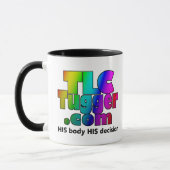 TLC Tugger Rainbow Logo Coffee Mok (Links)