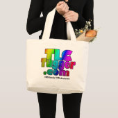 TLC Tugger Rainbow Tas, zijn lichaam Grote Tote Bag (Voorkant (product))