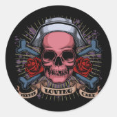 TLC Zenuwhuid Ronde Sticker (Voorkant)