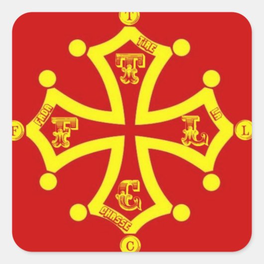 TLCF Croix OC-sticker Vierkante Sticker (Voorkant)