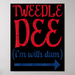 Tle Dee Met Dum Halloween Matching Kostuum Vrouwen Poster