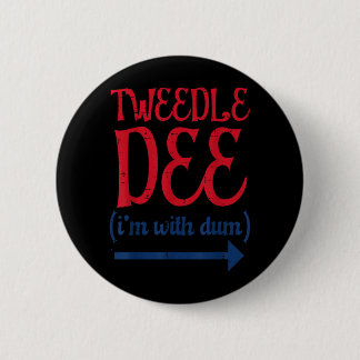 Tle Dee Met Dum Halloween Matching Kostuum Vrouwen Ronde Button 5,7 Cm