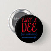 Tle Dee Met Dum Halloween Matching Kostuum Vrouwen Ronde Button 5,7 Cm (Voorkant /achterkant)