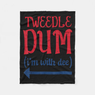 Tle Dum Met Dee Halloween Matching Kostuum Heren Fleece Deken