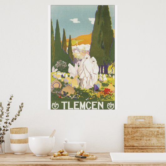 Tlemcen Vintage Travel Poster (Keuken)