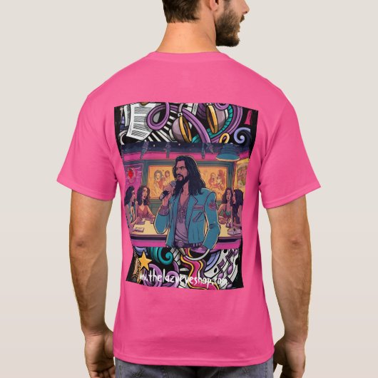 TLES Art Deco Karaoke Mannen T-shirt (Achterkant)