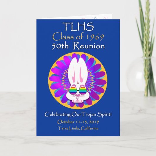 TLHS Bunny Boy Class of 1969 50th Reunion Kaart (Voorkant)