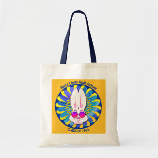 TLHS Bunny Boy Terry in Groovy Blauw & Goud Tote Bag