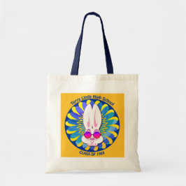 TLHS Bunny Boy Terry in Groovy Blue & Gold Tote Bag