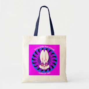TLHS Bunny Boy Terry in Groovy Shades of Paars Tote Bag