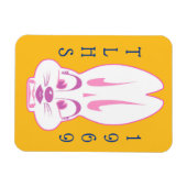 TLHS Bunny Girl Class of 1969 Magneet (Horizontaal)