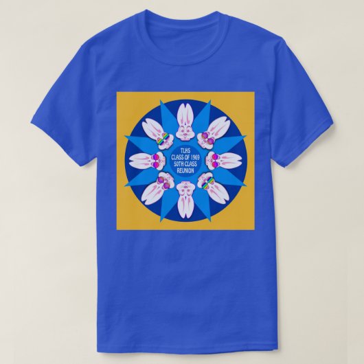 TLHS Bunny Mandala - Klasse van 1969 Reunion T-shi T-shirt (Design voorkant)