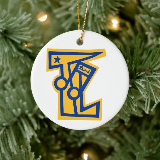TLHS-klasse van 1969 Band Letters Keramisch Ornament (Boom)