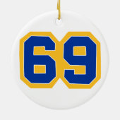 TLHS-klasse van 1969 Band Letters Keramisch Ornament (Achterkant)