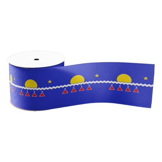Tlicho Flag Ribbon Tlicho Nation Ribbon Grosgrain Lint (Spoel)