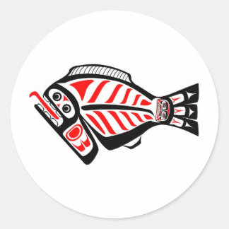 Tlingit-heilbot Ronde Sticker