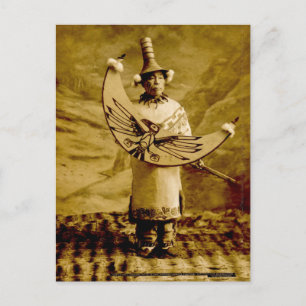 Tlingit Indian Skagway Alaska Vintage Briefkaart