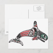 Tlingit Killer Whale & Eagle Briefkaart (Voorkant / Achterkant)