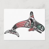 Tlingit Killer Whale & Eagle Briefkaart (Voorkant)
