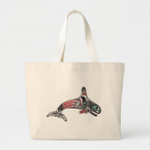 Tlingit Killer Whale & Eagle Grote Tote Bag (Voorkant)