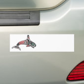 Tlingit Orka & Adelaar Bumpersticker (Op auto)