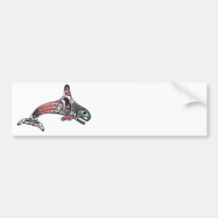 Tlingit Orka & Adelaar Bumpersticker