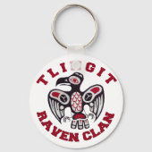Tlingit Raven Clan Sleutelhanger (Voorkant)