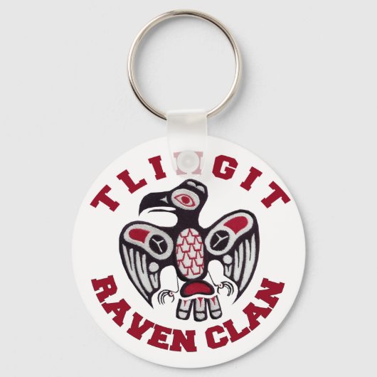 Tlingit Raven Clan Sleutelhanger (Voorkant)