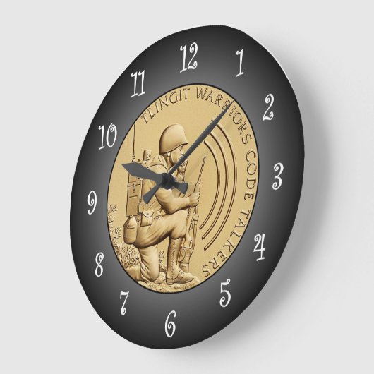 Tlingit Warriors Code Talkers Bronzen Medaille ~ Grote Klok (Hoek)