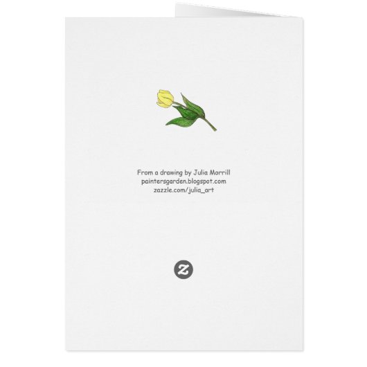 Tlip 100th Birthday Kaart (Achterkant)