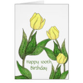 Tlip 100th Birthday Kaart (Voorkant)