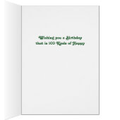 Tlip 100th Birthday Kaart (Binnen (Rechts))