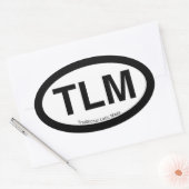 TLM-Sticker (Traditional Latin Mass) Ovale Sticker (Envelop)