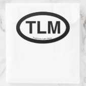 TLM-Sticker (Traditional Latin Mass) Ovale Sticker (Tas)