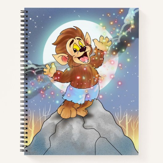 TLM: Willie de Wolf (Met Sparkles) Notitieboek (Voorkant)