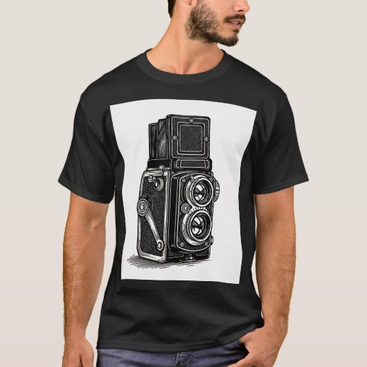 TLR camera t-shirt (Voorkant)