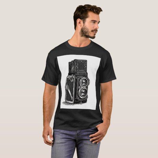 TLR camera t-shirt (Voorkant volledig)