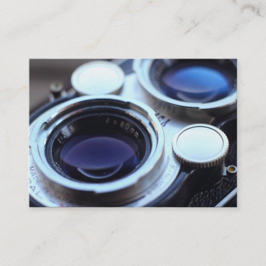  TLR-camera Visitekaartje (Voorkant)