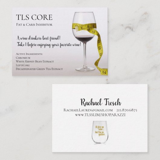 TLS CORE-Visitekaartje Visitekaartje (Voorkant / Achterkant)