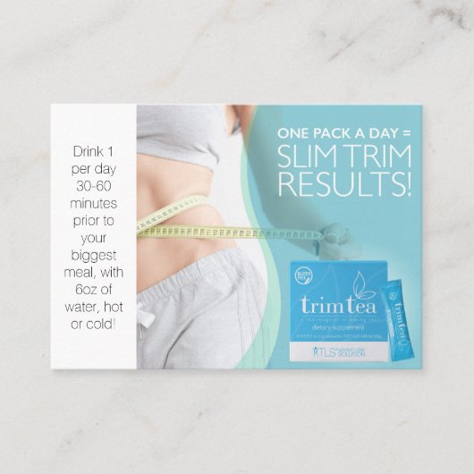 TLS TRIM TEA-VISITEKAARTJES VISITEKAARTJE (Voorkant)