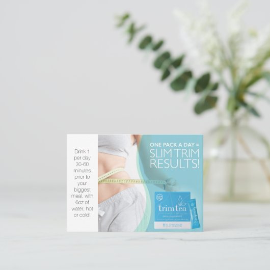 TLS TRIM TEA-VISITEKAARTJES VISITEKAARTJE (Staand voorkant)