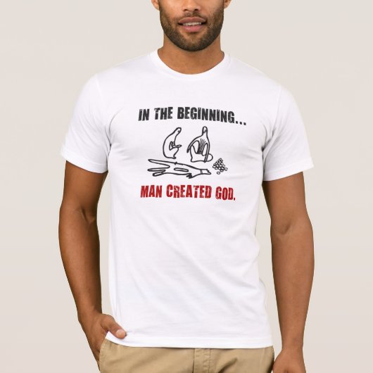 TLT In het begin Creëer Man God T-shirt (Voorkant)