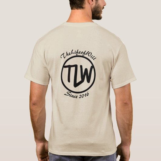 TLW-Logo met kleurstof T-shirt (Achterkant)