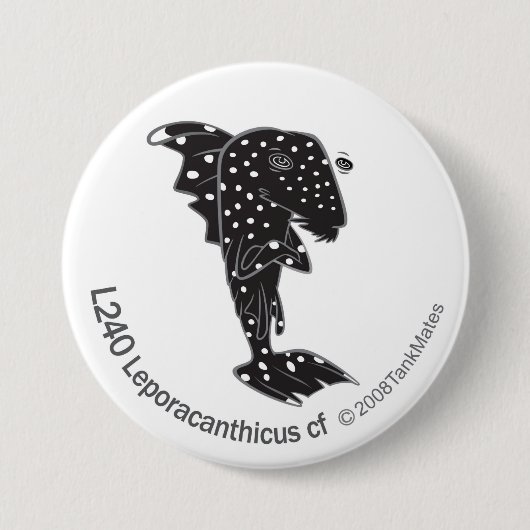 TM-05-L240 Leporacanthicus cf Ronde Button 7,6 Cm (Voorkant)